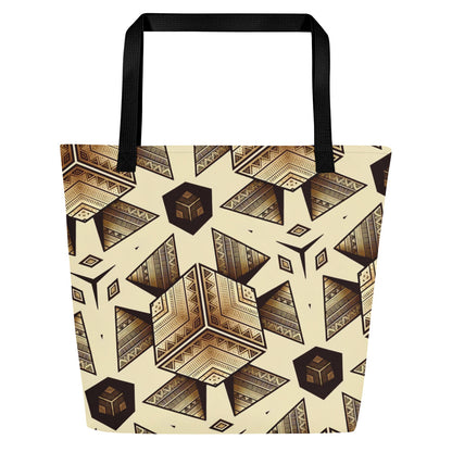 the PYRAMID 'Builder' Large Tote Bag