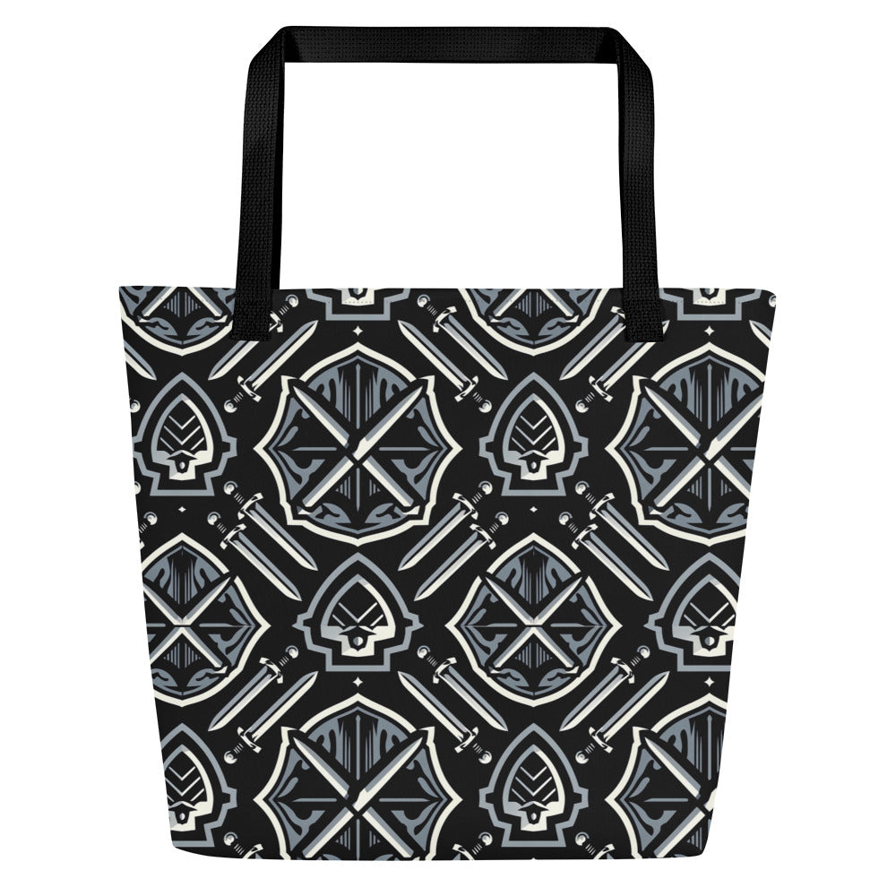 the SWORD & SHIELD 'Defender' Large Tote Bag