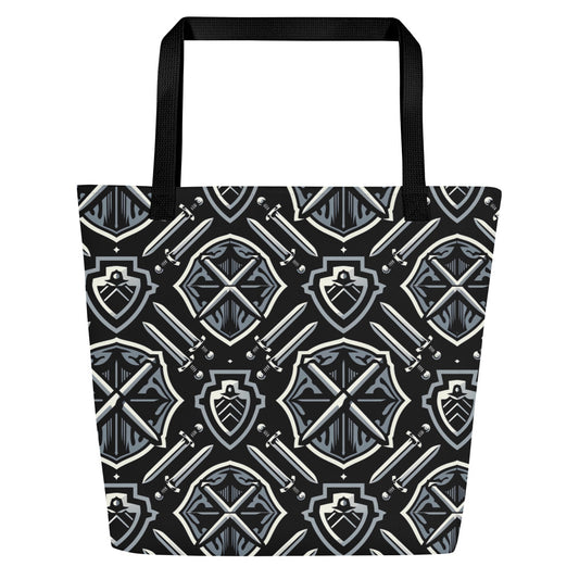 the SWORD & SHIELD 'Defender' Large Tote Bag