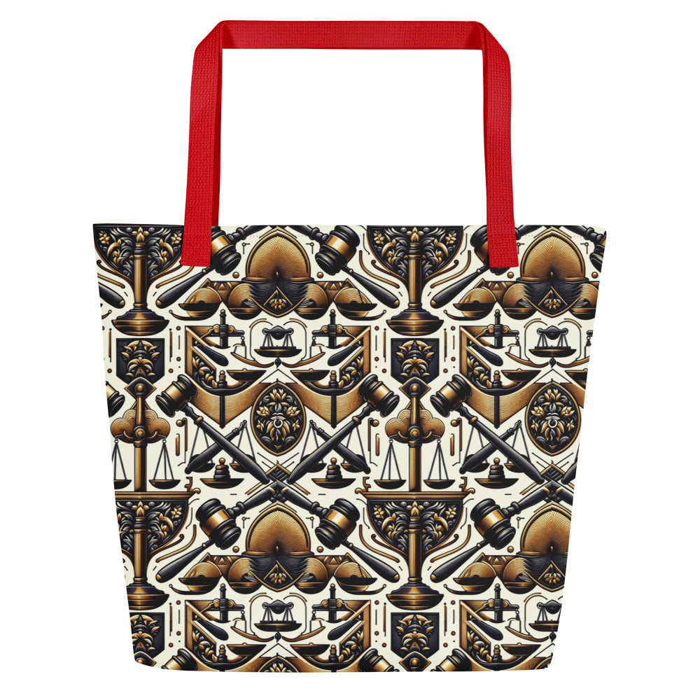 the GAVEL 'Decider' Large Tote Bag