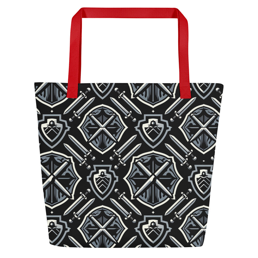 the SWORD & SHIELD 'Defender' Large Tote Bag