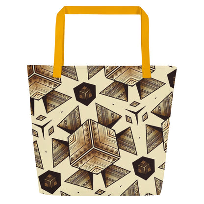 the PYRAMID 'Builder' Large Tote Bag