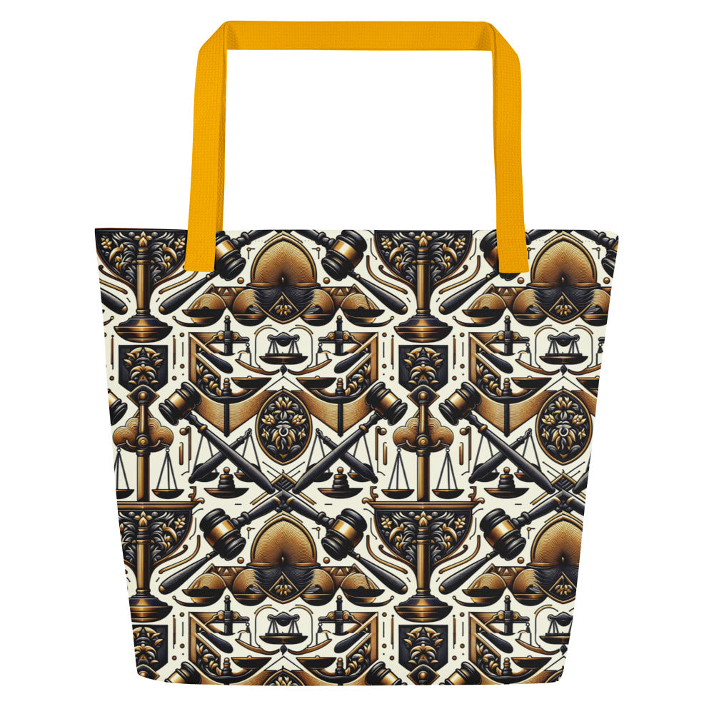 the GAVEL 'Decider' Large Tote Bag