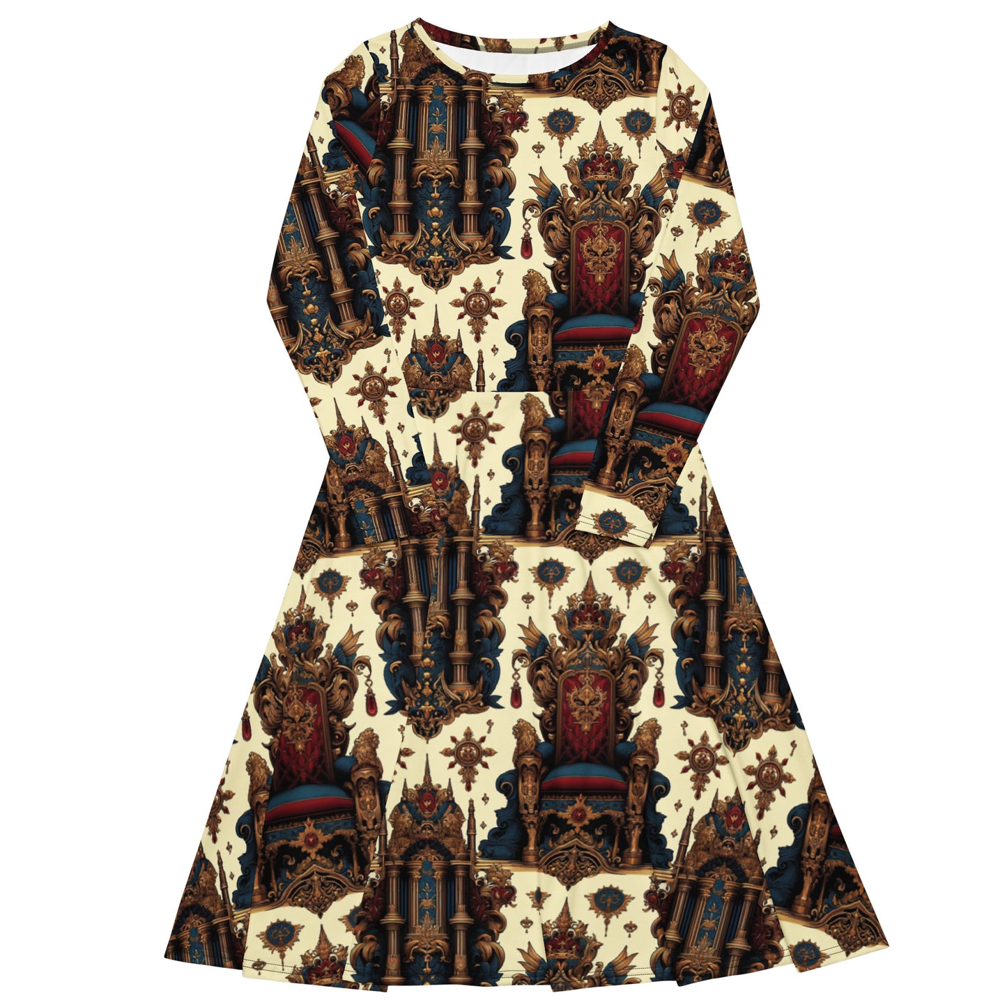 the THRONE 'Ruler' Long Sleeve Midi Dress