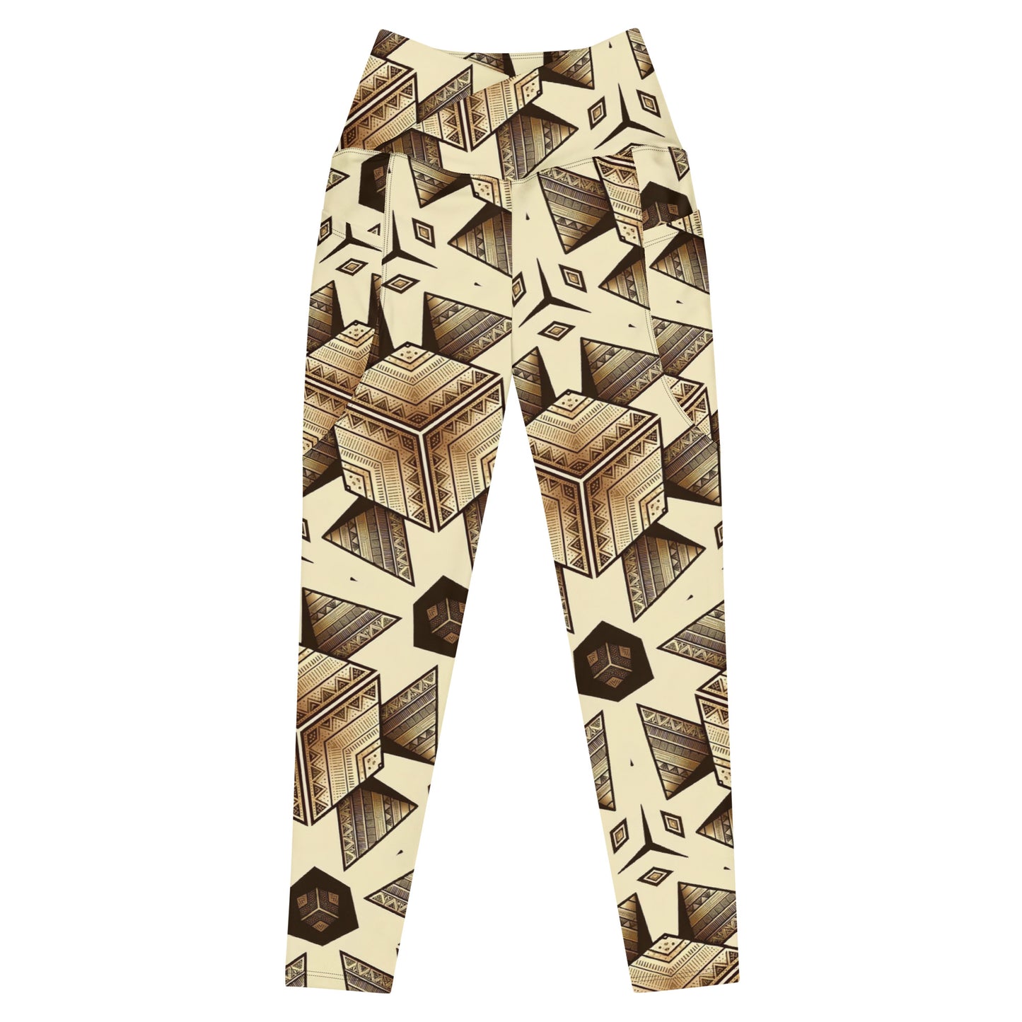 the PYRAMID 'Builder' Crossover Leggings with Pockets