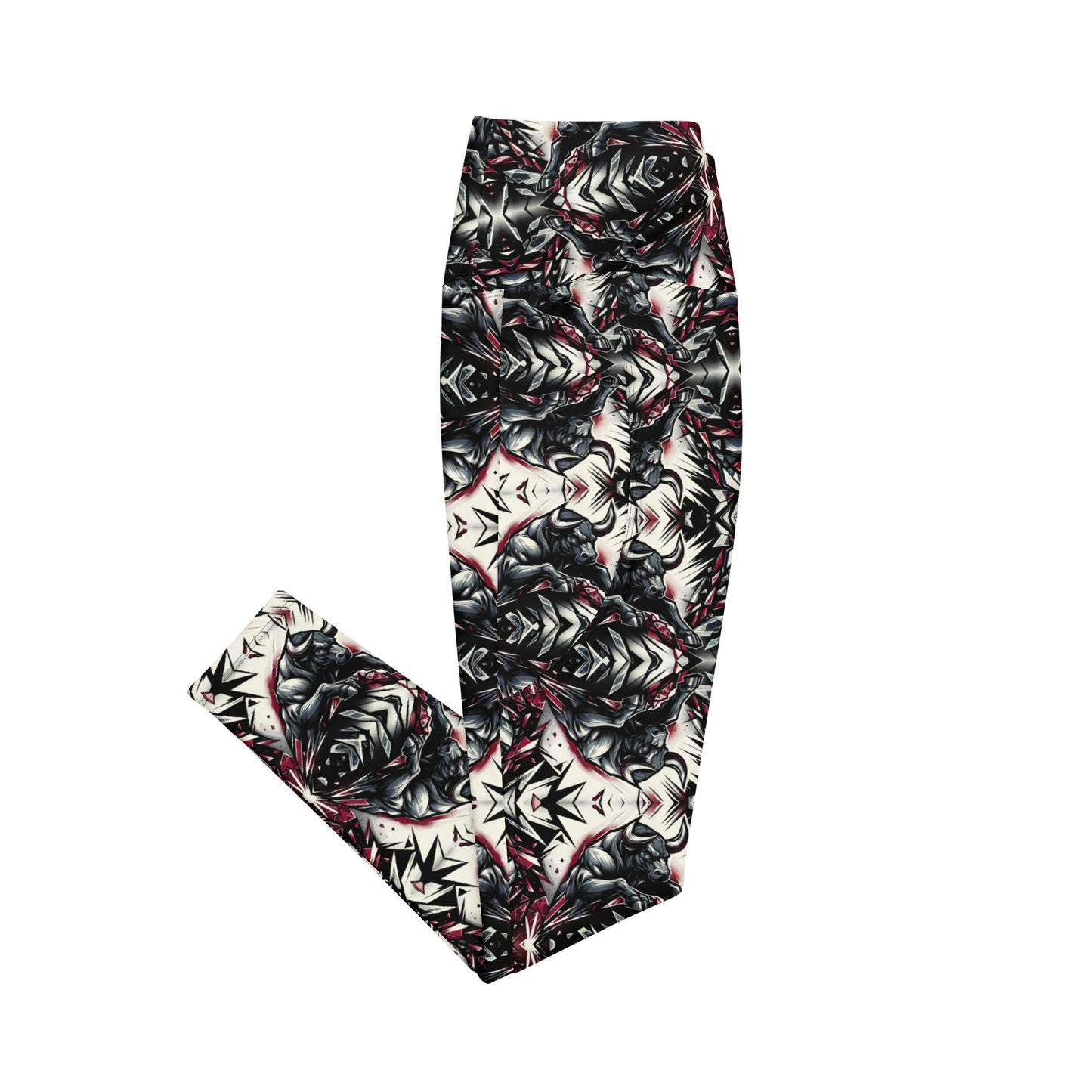 the BULL 'Strengthener' Crossover Leggings with Pockets