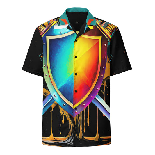 the SWORD & SHIELD 'Defender' Button-Up Shirt