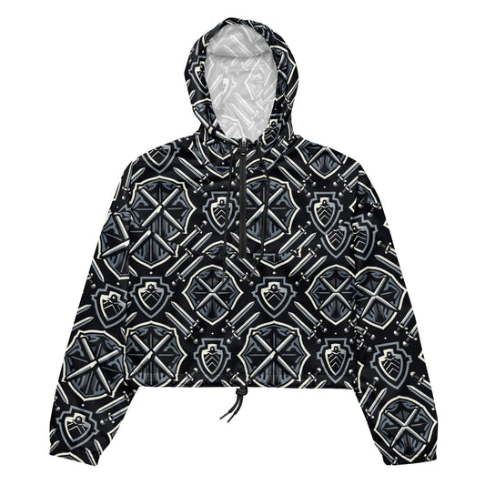 the SWORD & SHIELD 'Defender' Women’s Cropped Windbreaker