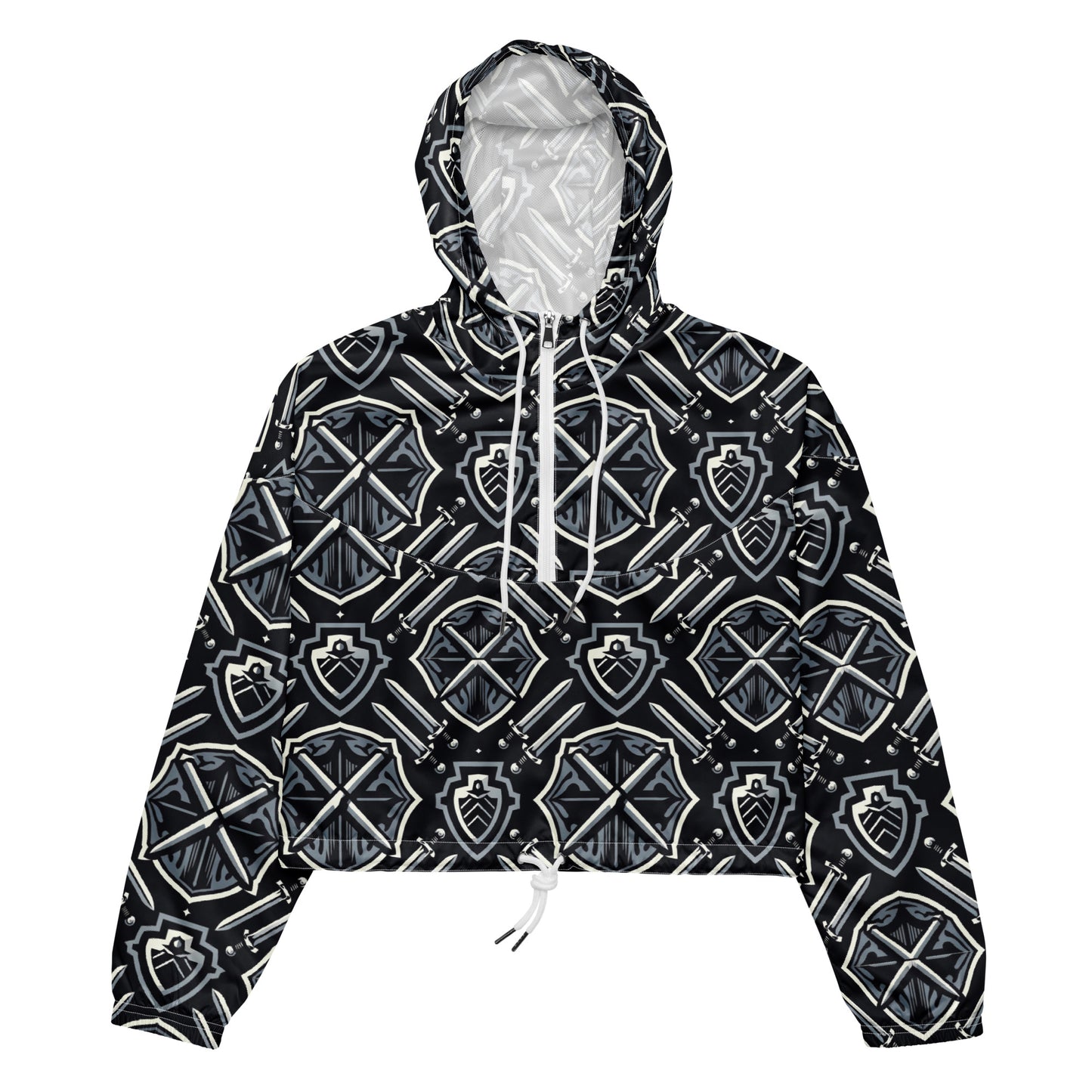 the SWORD & SHIELD 'Defender' Women’s Cropped Windbreaker