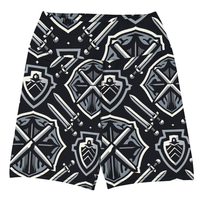 the SWORD & SHIELD 'Defender' Yoga Shorts