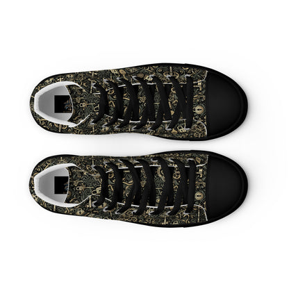 the KEY 'Accessor' Men’s High Top Canvas Sneakers