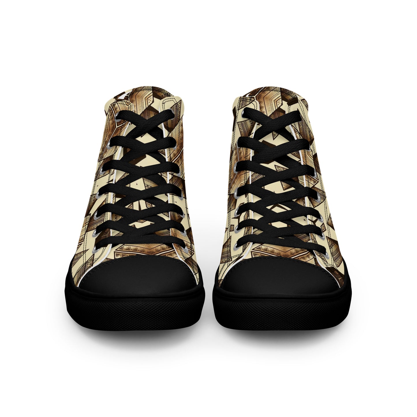 the PYRAMID 'Builder' Men’s High Top Canvas Sneakers