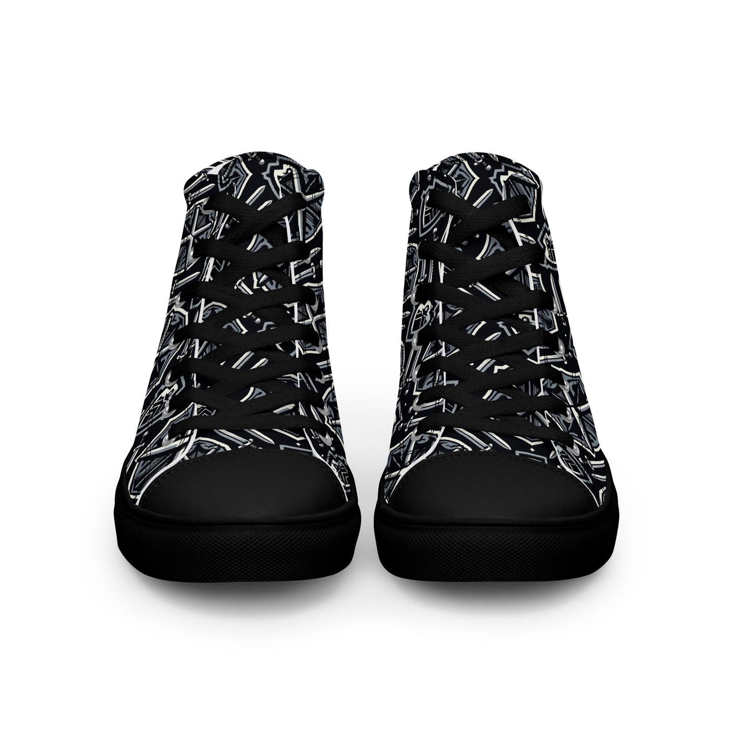 the SWORD & SHIELD 'Defender' Men’s High Top Canvas Sneakers