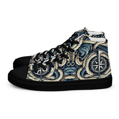 the ANCHOR 'Stabilizer' Men’s High Top Canvas Sneakers