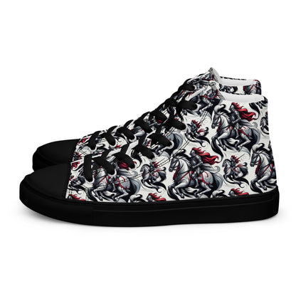 the HORSEMAN 'Conqueror' Men’s High Top Canvas Sneakers