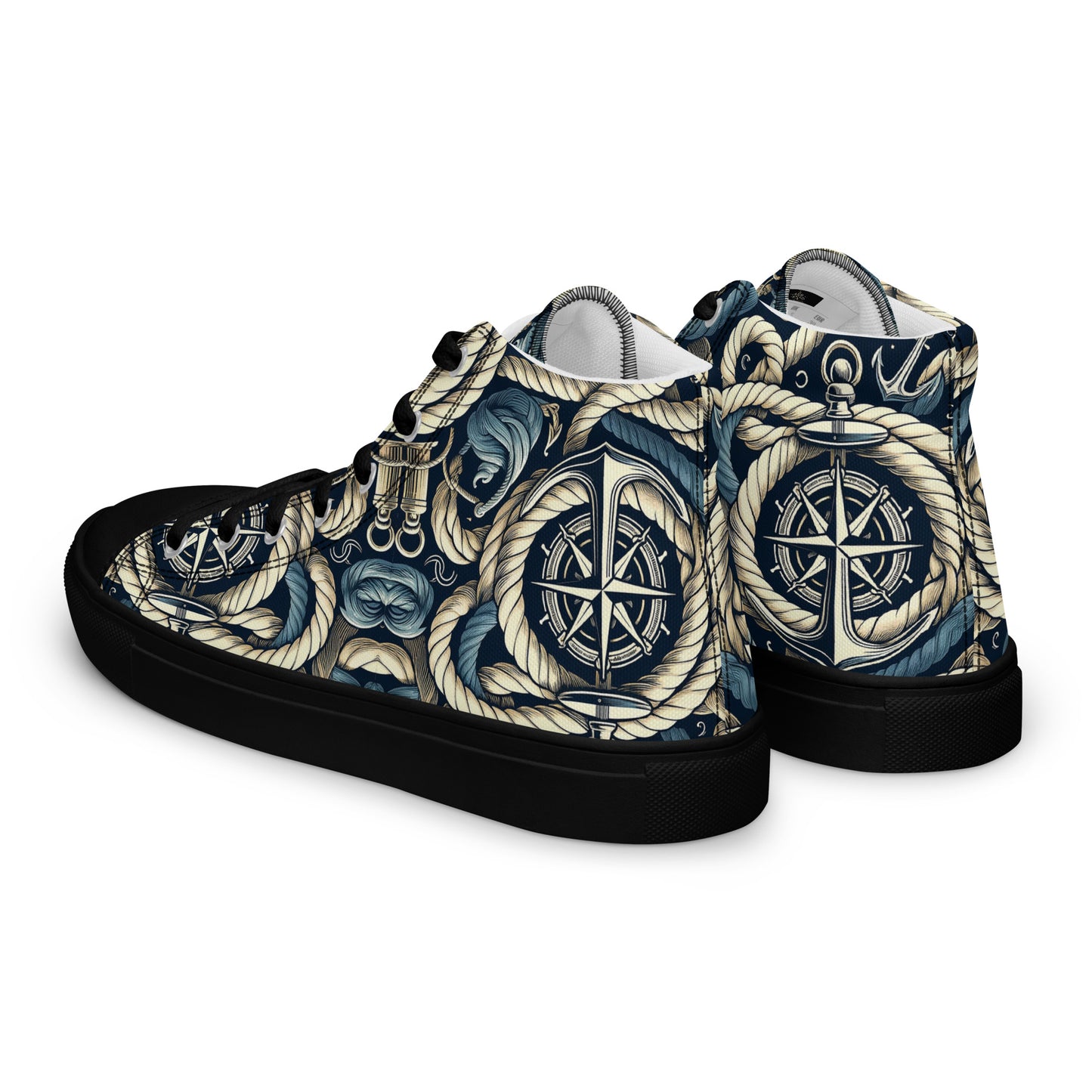 the ANCHOR 'Stabilizer' Men’s High Top Canvas Sneakers