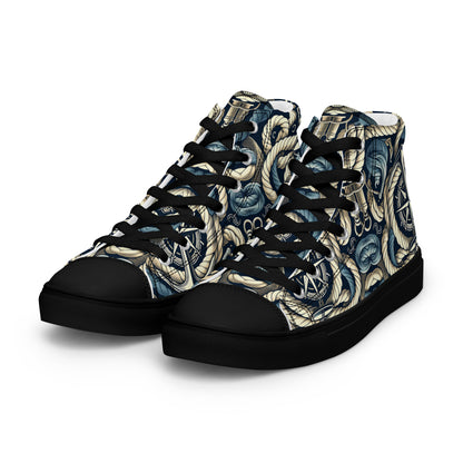 the ANCHOR 'Stabilizer' Men’s High Top Canvas Sneakers