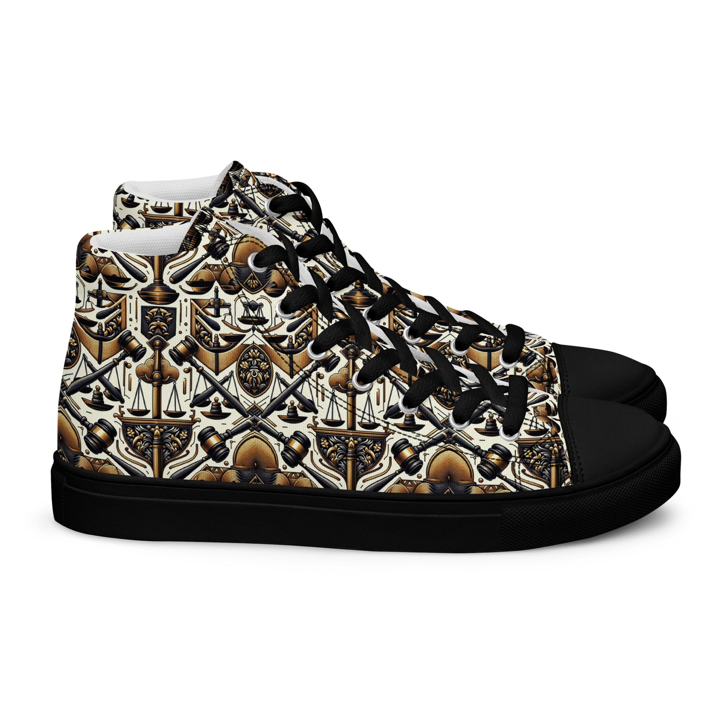 the GAVEL 'Decider' Men’s High Top Canvas Sneakers