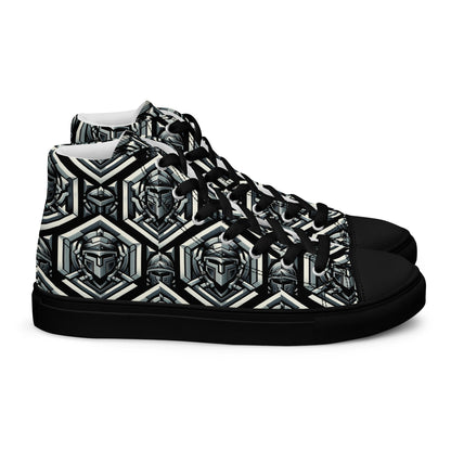 the HELMET 'Protector' Men’s High Top Canvas Sneakers