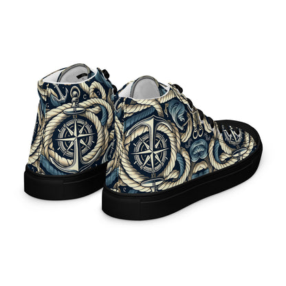 the ANCHOR 'Stabilizer' Men’s High Top Canvas Sneakers