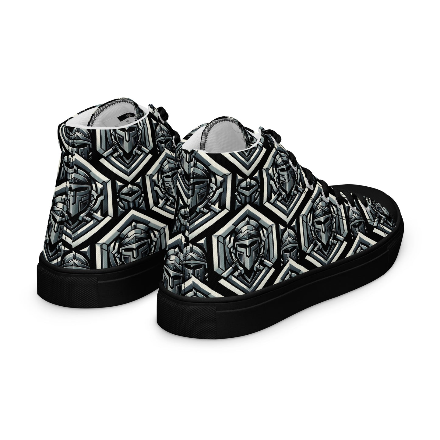 the HELMET 'Protector' Men’s High Top Canvas Sneakers