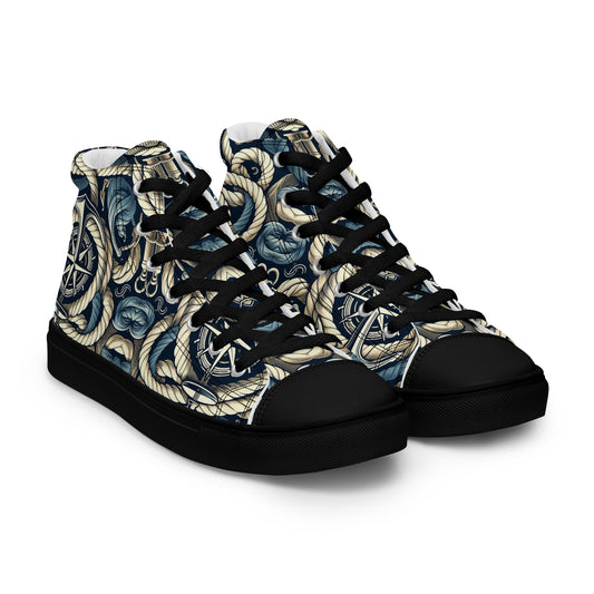 the ANCHOR 'Stabilizer' Men’s High Top Canvas Sneakers