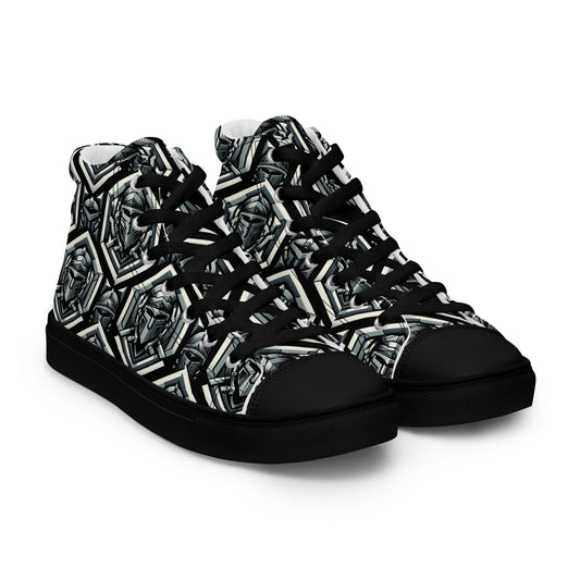 the HELMET 'Protector' Men’s High Top Canvas Sneakers