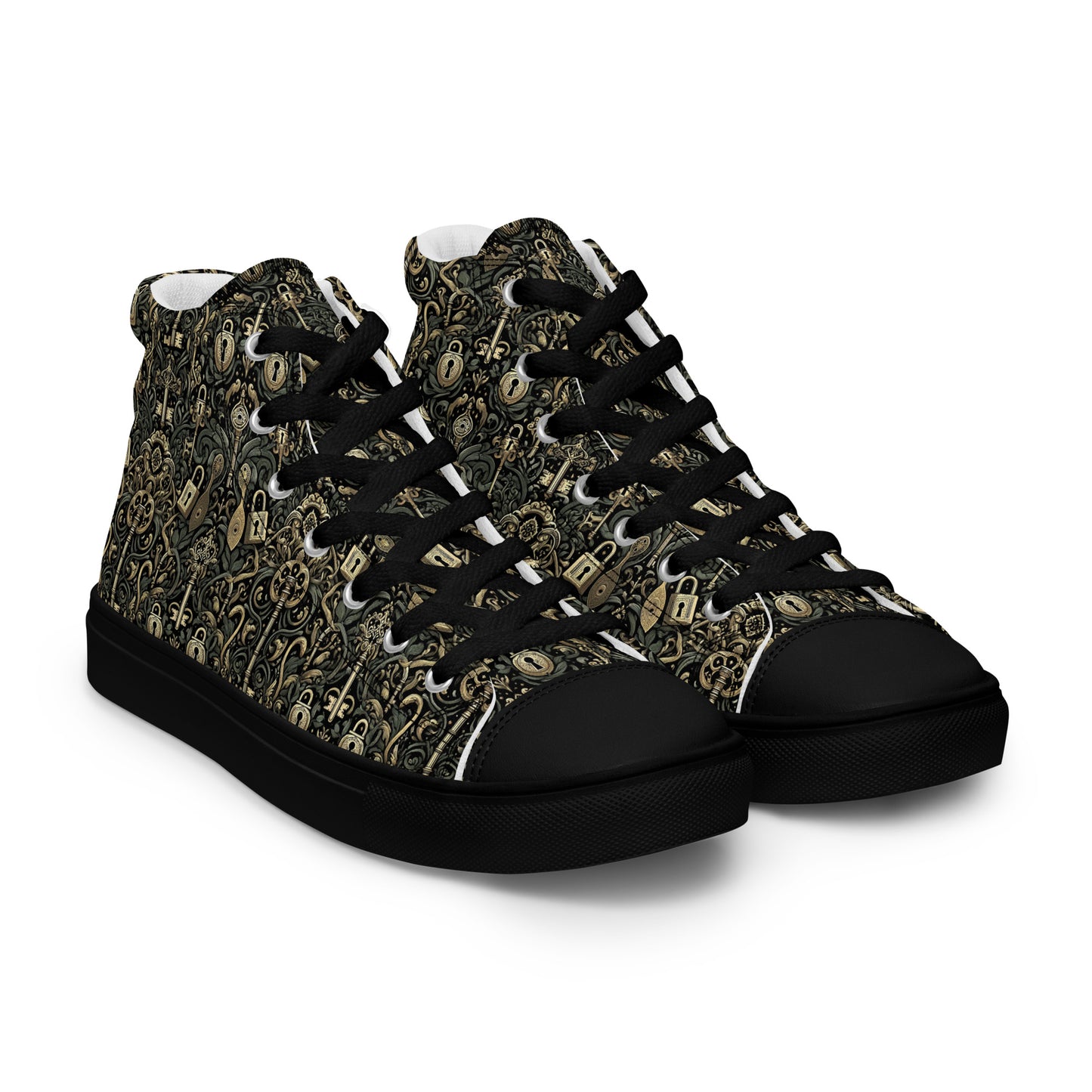 the KEY 'Accessor' Men’s High Top Canvas Sneakers