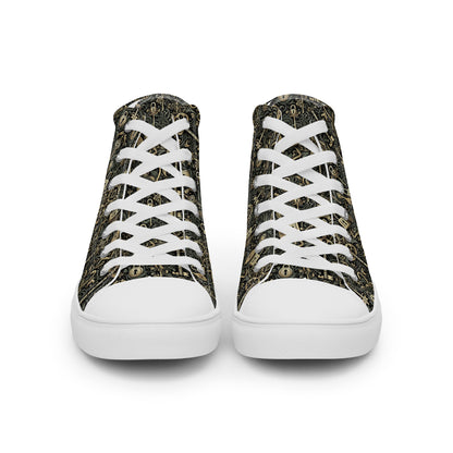 the KEY 'Accessor' Men’s High Top Canvas Sneakers