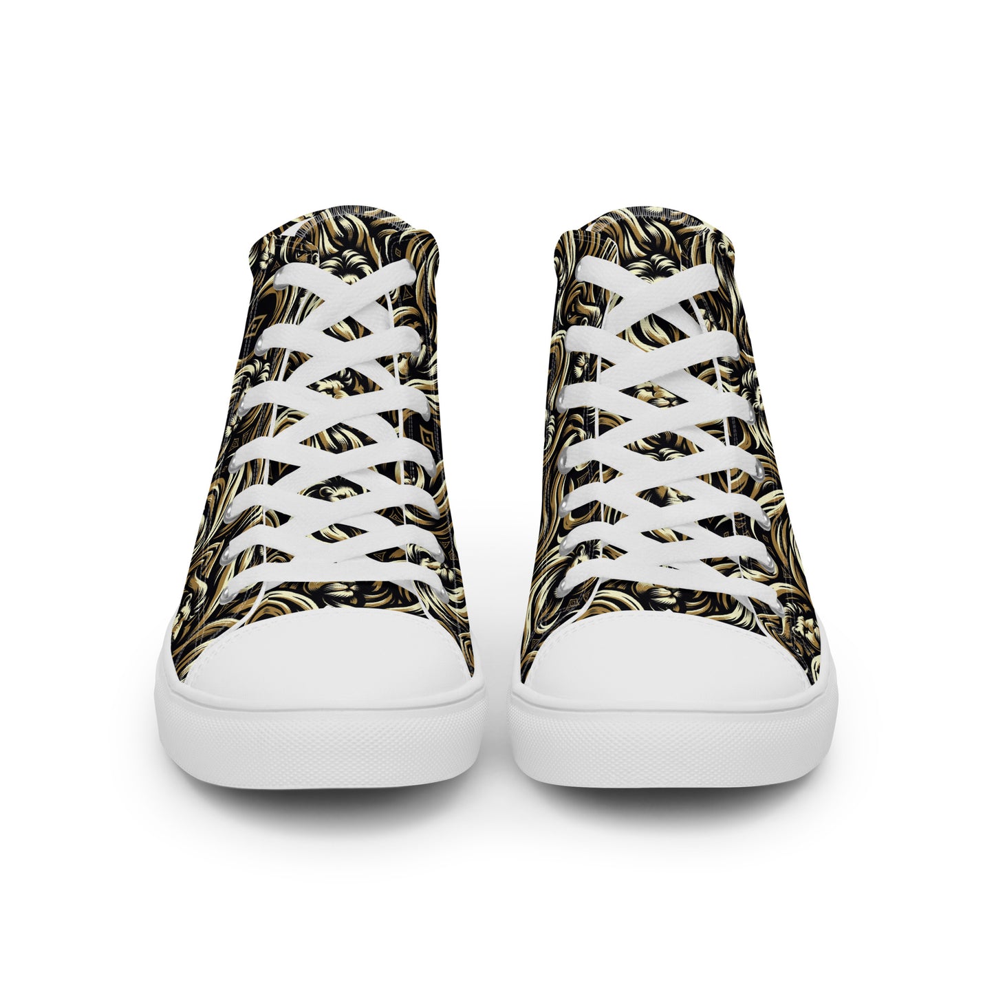 the LION 'Challenger' Men’s High Top Canvas Sneakers