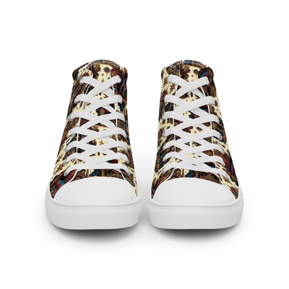 the THRONE 'Ruler' Men’s High Top Canvas Sneakers