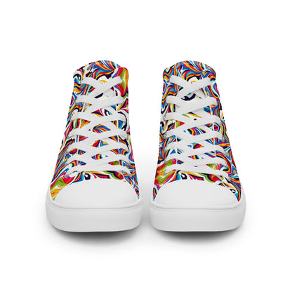 the WOMAN 'Empowerer' Men’s High Top Canvas Sneakers