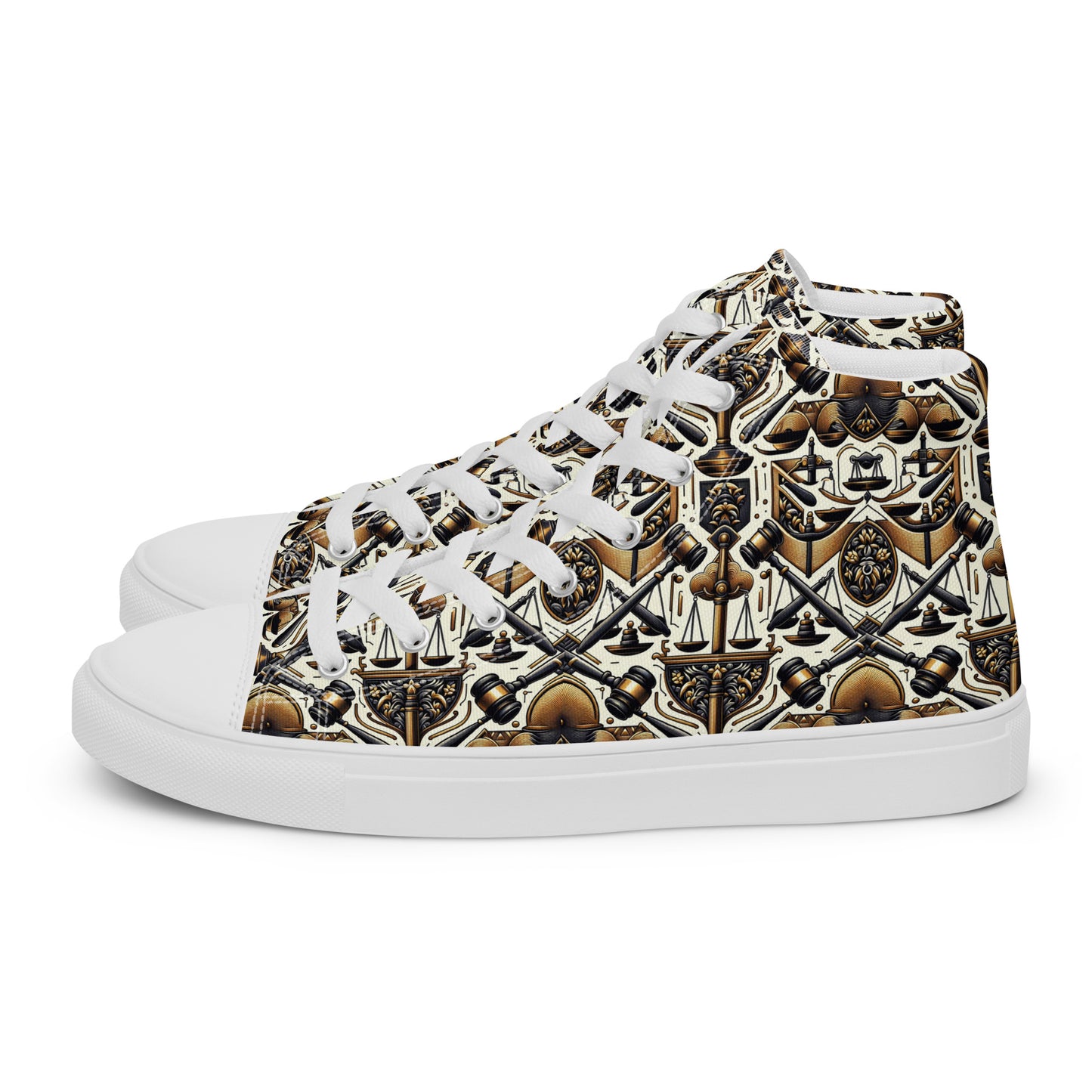 the GAVEL 'Decider' Men’s High Top Canvas Sneakers