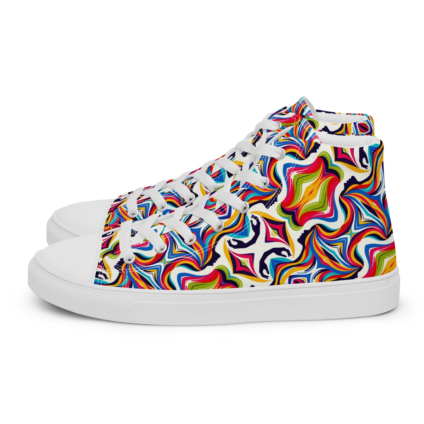 the WOMAN 'Empowerer' Men’s High Top Canvas Sneakers