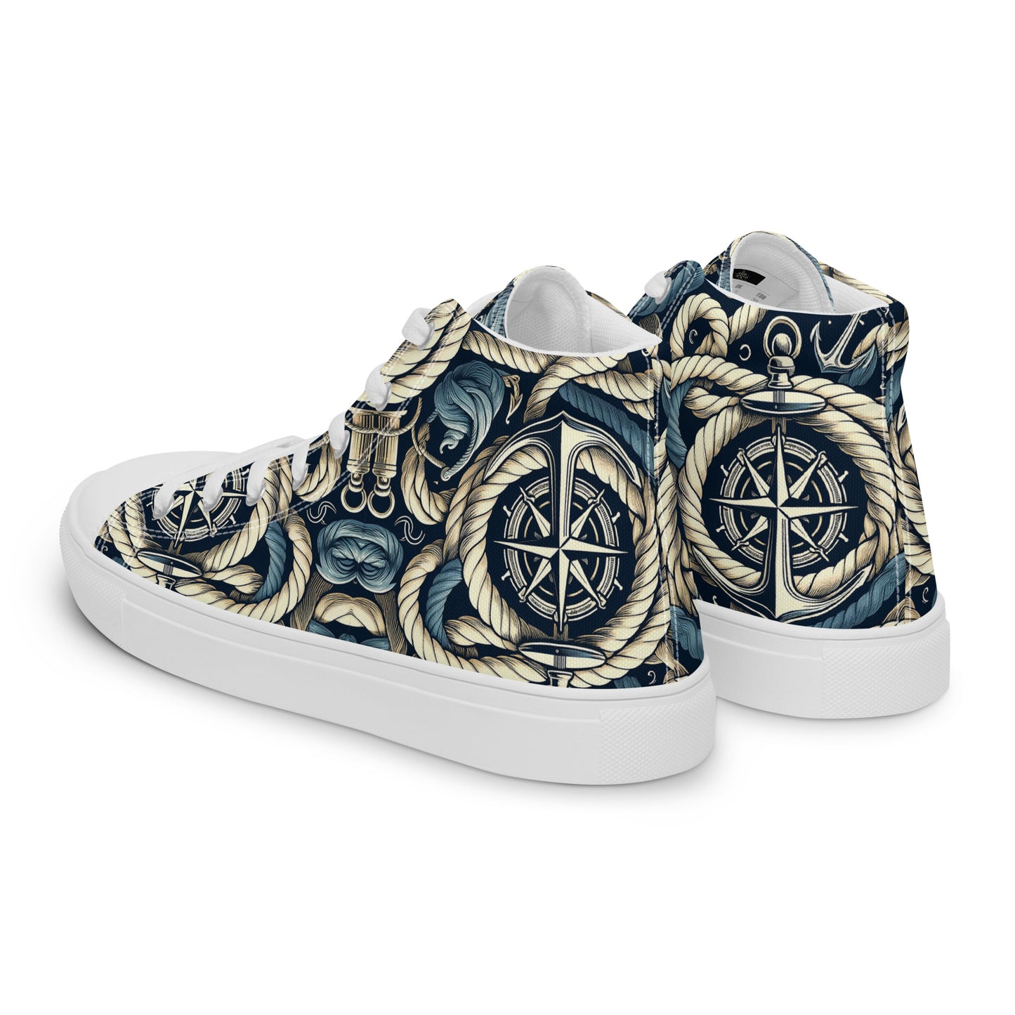 the ANCHOR 'Stabilizer' Men’s High Top Canvas Sneakers