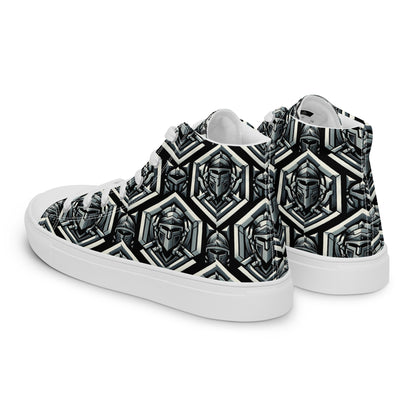 the HELMET 'Protector' Men’s High Top Canvas Sneakers