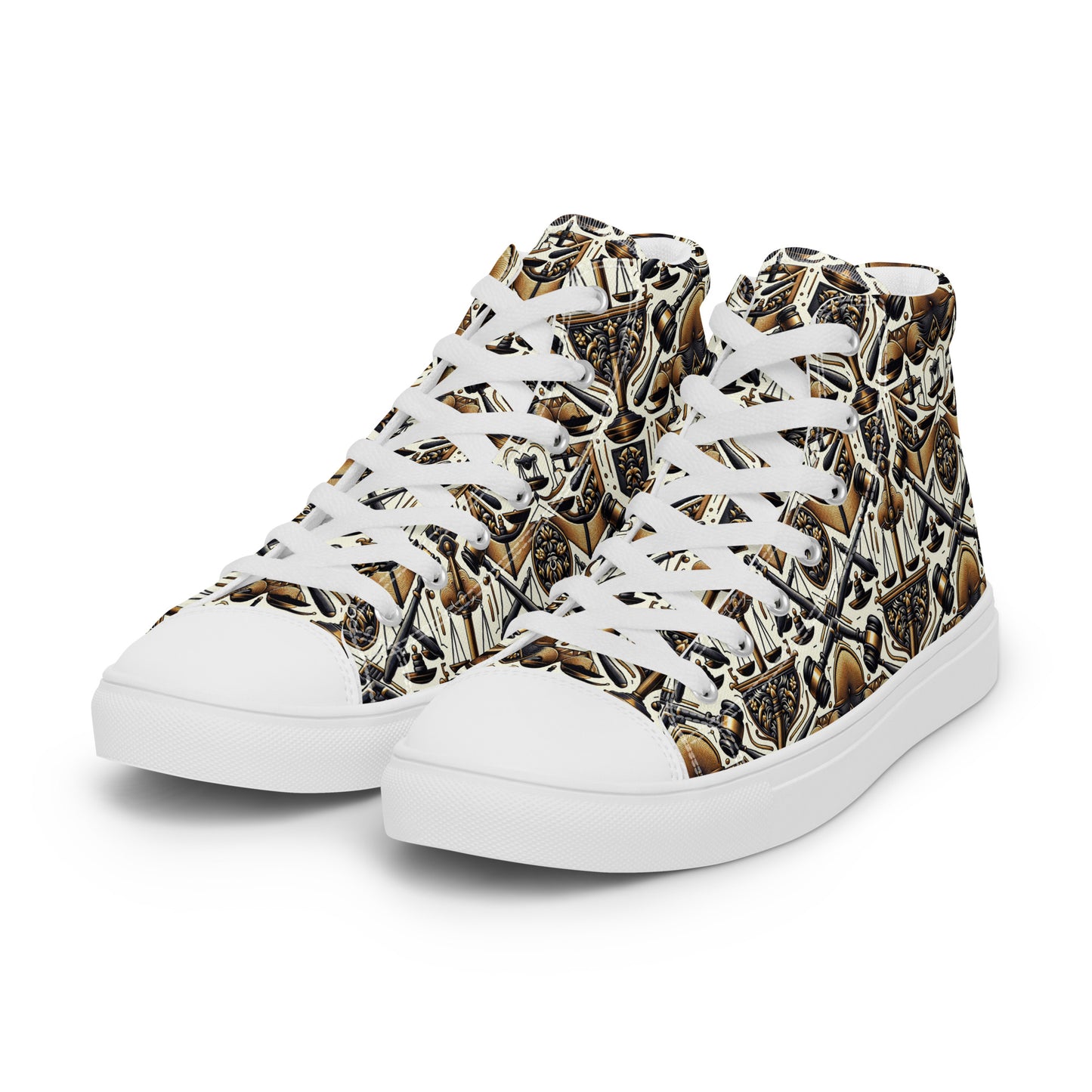 the GAVEL 'Decider' Men’s High Top Canvas Sneakers