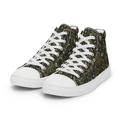 the KEY 'Accessor' Men’s High Top Canvas Sneakers