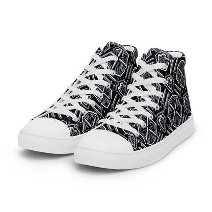 the SWORD & SHIELD 'Defender' Men’s High Top Canvas Sneakers