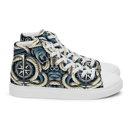 the ANCHOR 'Stabilizer' Men’s High Top Canvas Sneakers