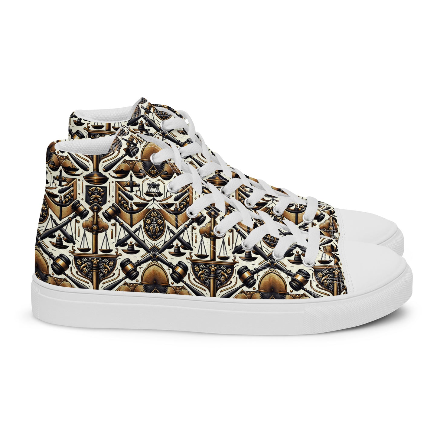 the GAVEL 'Decider' Men’s High Top Canvas Sneakers