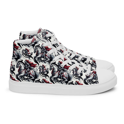 the HORSEMAN 'Conqueror' Men’s High Top Canvas Sneakers