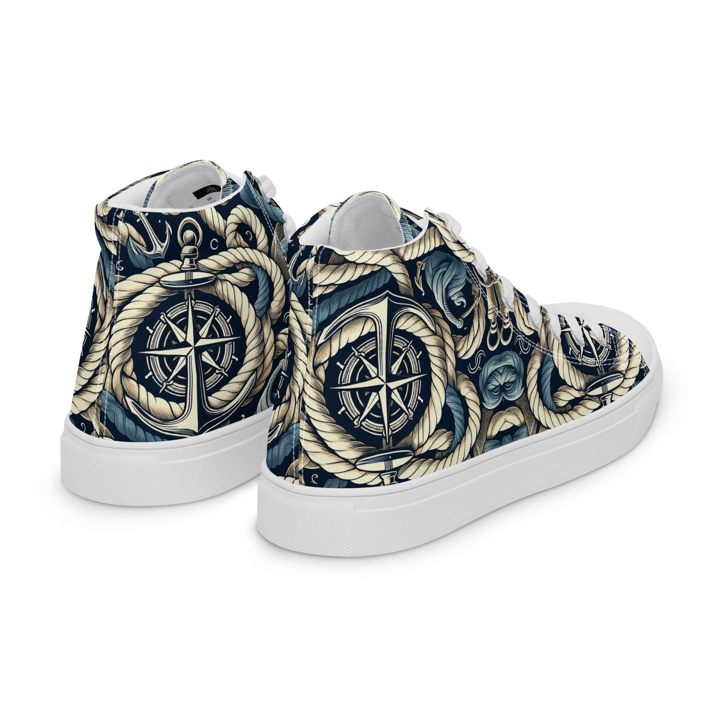 the ANCHOR 'Stabilizer' Men’s High Top Canvas Sneakers