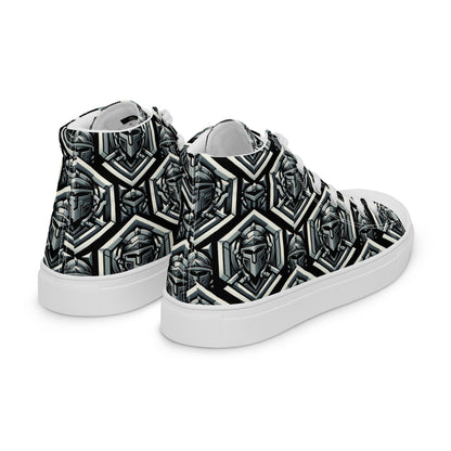 the HELMET 'Protector' Men’s High Top Canvas Sneakers