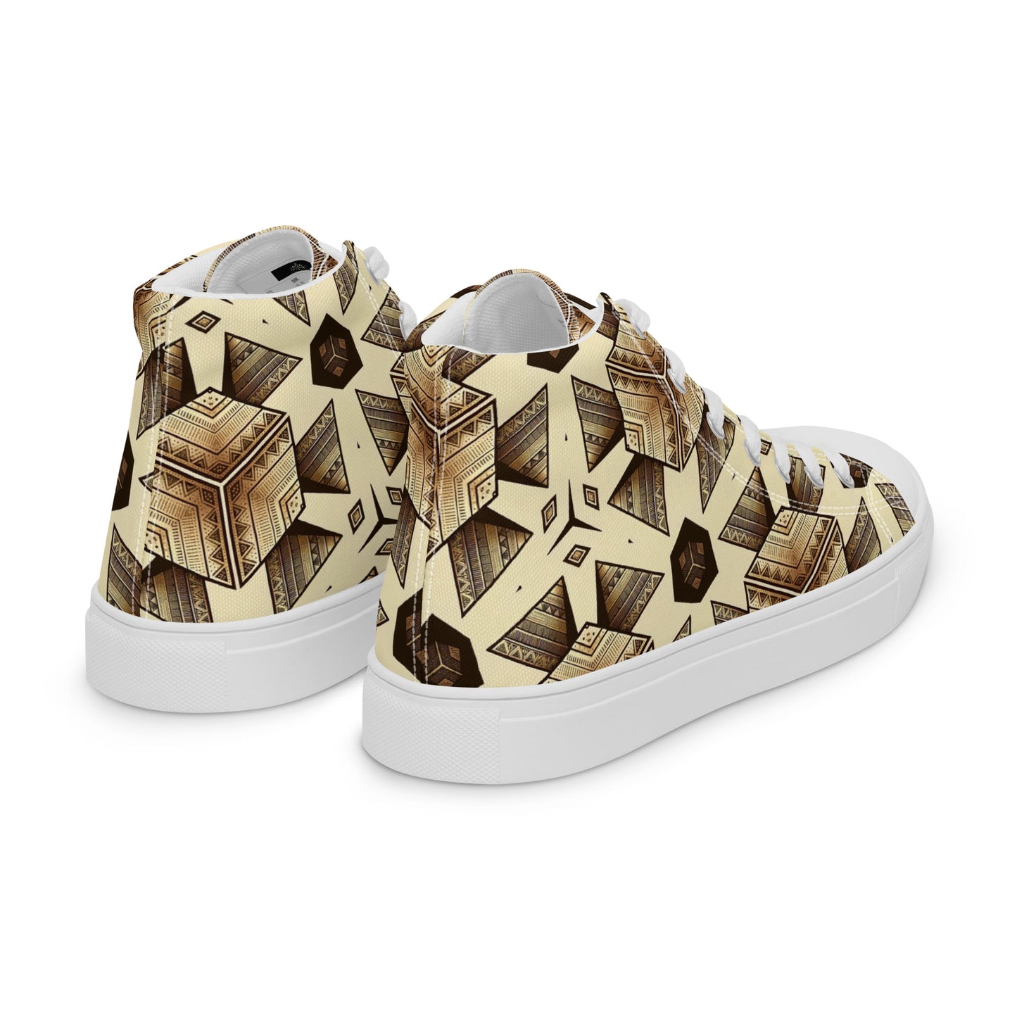 the PYRAMID 'Builder' Men’s High Top Canvas Sneakers