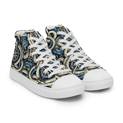 the ANCHOR 'Stabilizer' Men’s High Top Canvas Sneakers