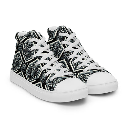 the HELMET 'Protector' Men’s High Top Canvas Sneakers