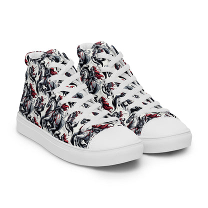 the HORSEMAN 'Conqueror' Men’s High Top Canvas Sneakers