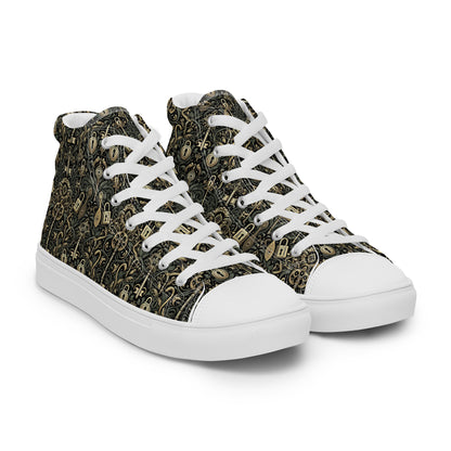 the KEY 'Accessor' Men’s High Top Canvas Sneakers