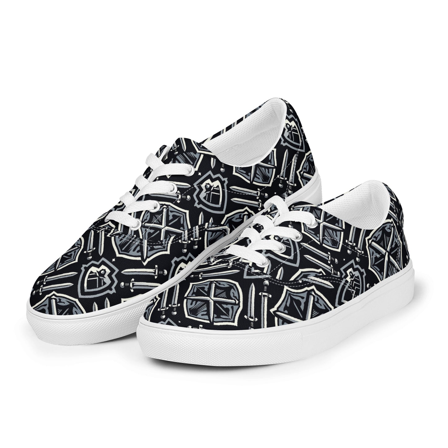 the SWORD & SHIELD 'Defender' Men’s Lace-Up Canvas Shoes